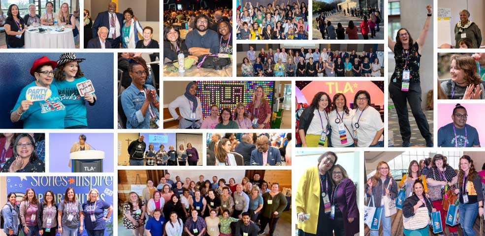 Collage of TLA members in different events, groups and individuals