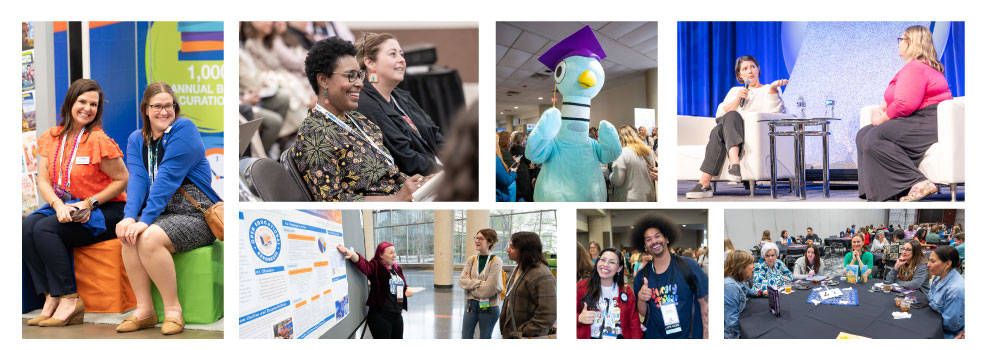 Photo collage of TLA 2025 attendees and speakers